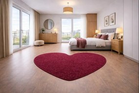 Vopi, Kusový koberec Eton fialový srdce, 100x120 srdce, fialová, kuchyňa