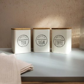 Sada troch nádob ROSARIO s bambusovým vekom 747274 (3 ks)