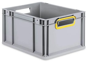 Sada 8 kusov - Eurobox Next Gen 2.0 - Stohovateľná nádoba s otvorenými rukoväťami - Žltá - 400 x 300 x 220 mm