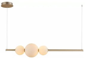 Azzardo - Náhradné sklo k lustru SANDRA biela - malé pr. 15 cm