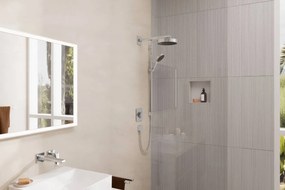 Hansgrohe Rainfinity, sprchová sada 130 3jet s tyčou S Puro 90 cm, chrómová, HAN-28743000