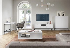 Konferenční stolek Nova 104 cm bílý/černý