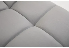 LuxuryForm DESIGN Stolička TOLEDO VELUR na zlatom kríži - svetlo šedá