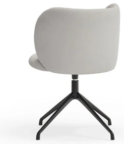 Svetlosivé čalúnené jedálenské kreslo Mogi – Teulat