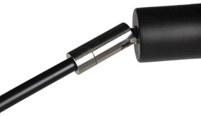 Dizajnová stojaca lampa čierna 5-svetlo - Sixties