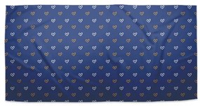 Sablio Uterák Srdiečka na modrej - 30x50 cm