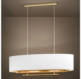 Eglo 390182 - Luster na lanku PINETARA 4xE27/40W/230V biela/zlatá