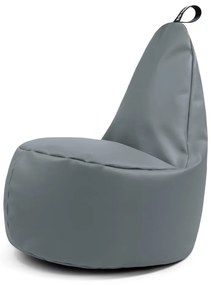 Sivý sedací vak z imitácie kože Lull XL – So Soft?