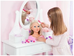 Bayer Design Hlava bábiky Charlene Super Model na česanie a líčenie (blond)  (100396275)