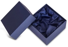 Bohémia Crystal Ručne brúsená misa Lotos Modrá 305mm