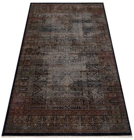 Koberec KESHAN, strapce 1251/53511 zlatý / modrý