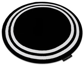 Okrúhly koberec HAMPTON Rám, čierna Veľkosť: kruh 200 cm
