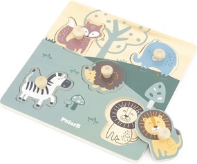 Puzzle s rúčkami Viga 44068 PolarB zvieratká
