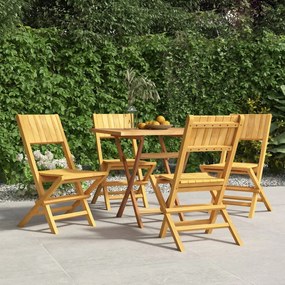 Skladacie záhradné stoličky 4 ks 47x61x90 tíkový masív 3155058