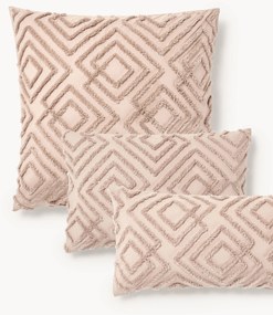 Obliečka na vankúš z bavlneného perkálu so všívaným dizajnom Phil