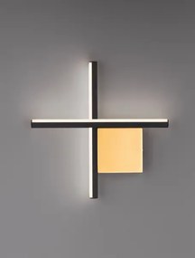 Dizajnové nástenné svietidlo Cross 30 zlatá