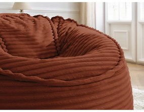 Menčestrový sedací vak v tehlovej farbe Socrate – Bobochic Paris