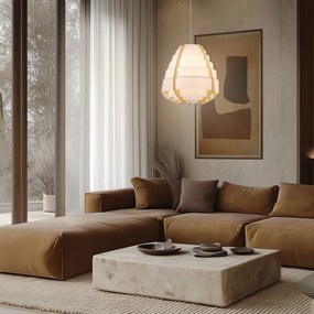 Biele závesné svietidlo Nagoja – Candellux Lighting