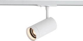Moderný reflektor biely pre koľajnicový osvetľovací systém 1-fázový vrátane LED otočného a naklápacieho - Iconic Zoom