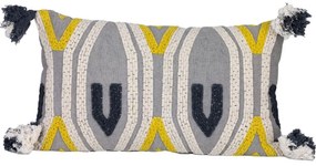 Eglo 420043 - Dekoračný vankúš CHEVERY 35x60 cm šedá/žltá