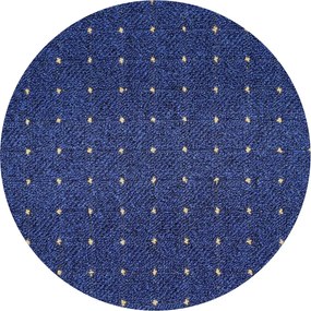 Condor Carpets 80x80 (průměr) kruh cm Kusový koberec Udinese modrý kruh, šedá, chodba / predsieň