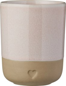Ib Laursen Kameninový hrnček Heart Light Pink Matt 190 ml