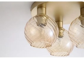 Searchlight 44521CP - Stropné svietidlo RADIANCE 3xE27/60W/230V pr. 37,5 cm zlaté