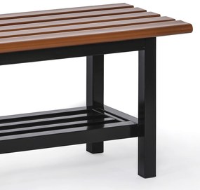 Šatníková lavička SITO, 1500 mm, hnedá