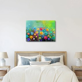 Obraz - Abstraktné kvety (70x50 cm)