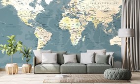 Tapeta vintage mapa sveta - 300x200
