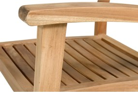 Drevená záhradná stolička v prírodnej farbe Sunderland – Hartman