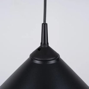 Sollux SL.1326 - Luster na lanku ZUMA 1xE27/15W/230V pr. 30 cm čierna