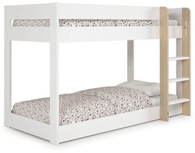 Detská poschodová posteľ gelano 90 x 190 cm biela MUZZA