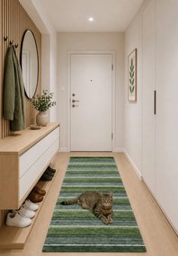 Oriental Weavers, PRE ZVIERATÁ: Prateľný Laos 140/999X, 55x85, zelená, chodba / predsieň