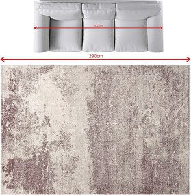 Koberec Softness silver/claret 200x290cm