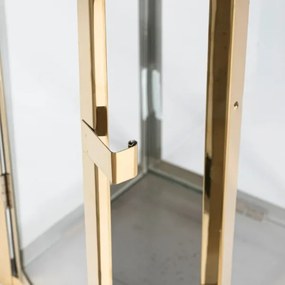 Zlatá dekoratívna lucerna 49 cm