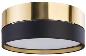 Stropné svietidlo HILTON 3xE27/15W/230V pr. 45 cm mosadz/čierna