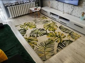 Koberec Green Garden 714 s motívom listov – viacfarebný Rozmer: 80x150 cm