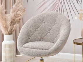 Kreslo Lush 3 (béžová + chrómová). Vlastná spoľahlivá doprava až k Vám domov. 1110199