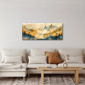Obraz - Pohorie, akvarel (120x50 cm)