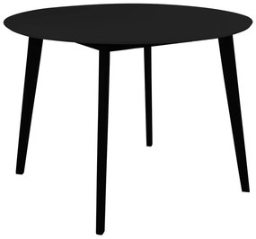 Okrúhly jedálenský stôl s čiernou doskou 105x105 cm Vojens – House Nordic