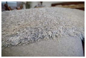 Luxusný kusový koberec Shaggy Love sivý 60x110cm