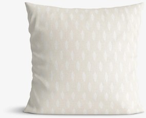 Goldea vianočná obliečka na vankúš natura – vetvičky na režnej 40 x 40 cm