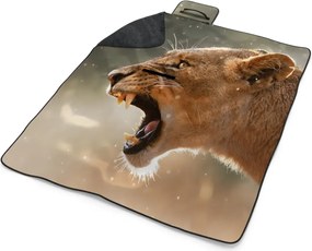 Sablio Plážová deka Rozzúrená levica: 200x140 cm