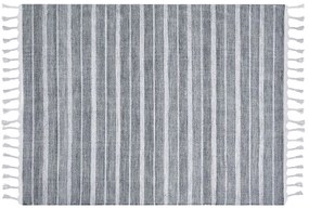 Koberec 140 x 200 cm sivá/biela BADEMLI Beliani