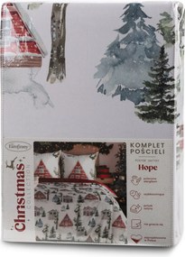 VIANOČNÉ OBLIEČKY Z MIKROVLÁKNA HOPE 200X220 CM, 2 KS 70X80 CM VZOROVANÉ