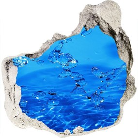 Nálepka 3D diera na stenu samolepiaca Kvapky vody nd-p-336634
