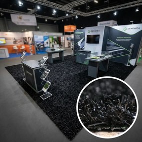 Europe Grass 400x485 cm Umelá tráva PartyGrass Black, čierna, exteriér
