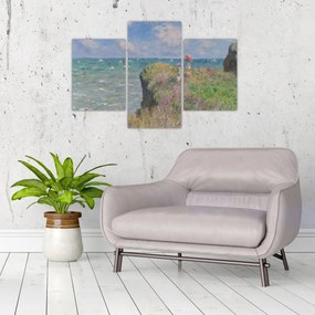 Obraz - Claude Monet, Cliff Walk at Pourville, reprodukcia (90x60 cm)