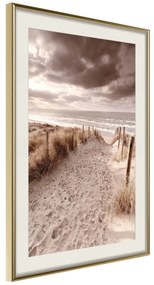 Artgeist Plagát - Distant Dune [Poster] Veľkosť: 40x60, Verzia: Zlatý rám